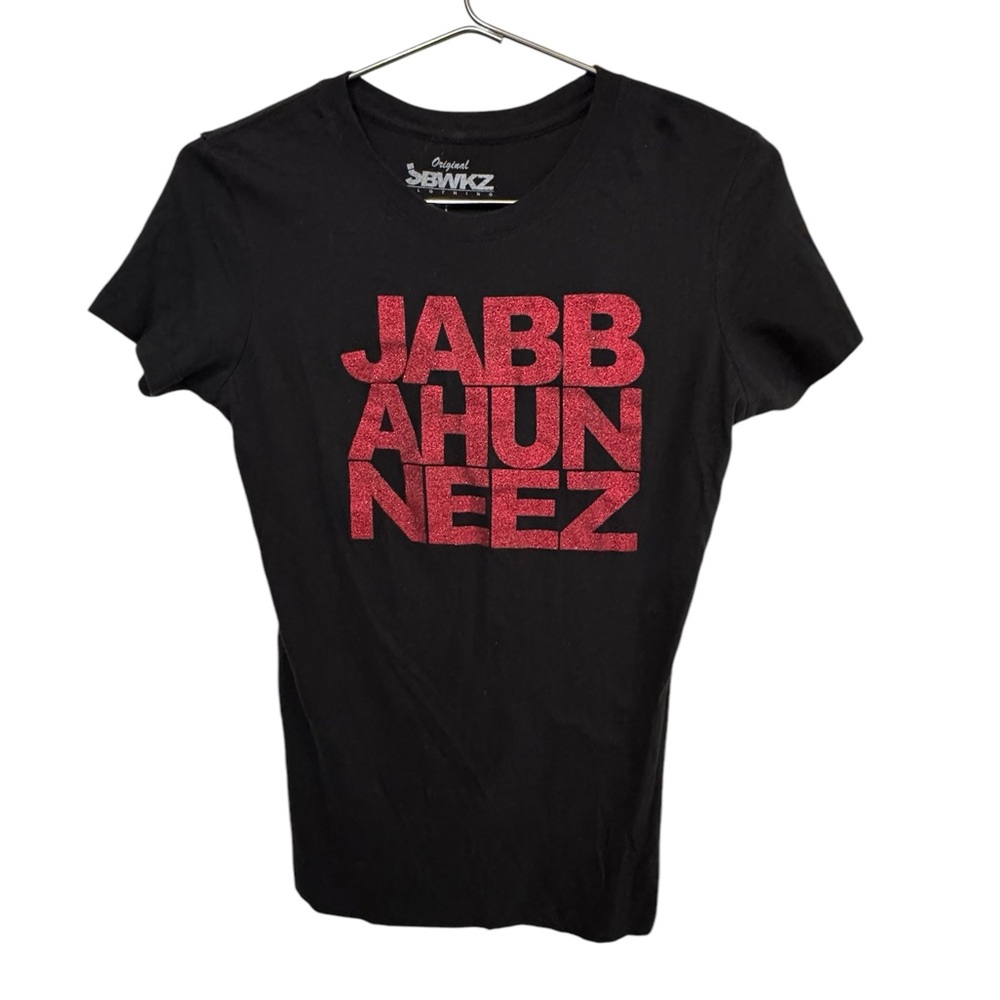 Jabbawockeez Jabbhuneez Sparkly Red Hip Hop Dance Women’s L T-Shirt